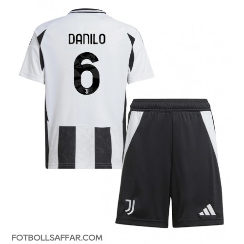 Juventus Danilo Luiz #6 Hemmadräkt Barn 2024-25 Kortärmad (+ Korta byxor)